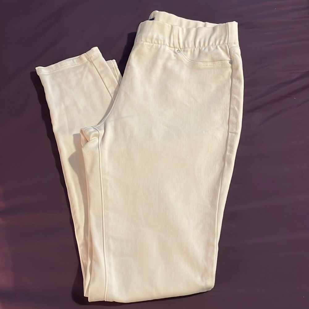 NYDJ pull on cream jeans